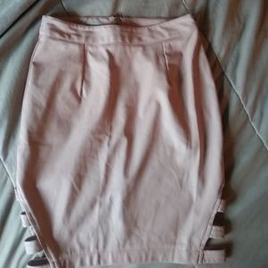 Pink Charlotte Russe pencil skirt